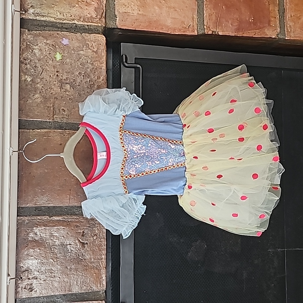 Disney Snow White inspired tutu dress leotard dress up costume size 100